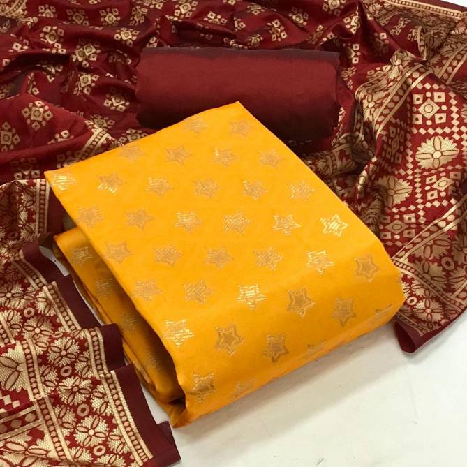 Banarasi Silk 59 New Designer Latest Casual Wear Dress Material